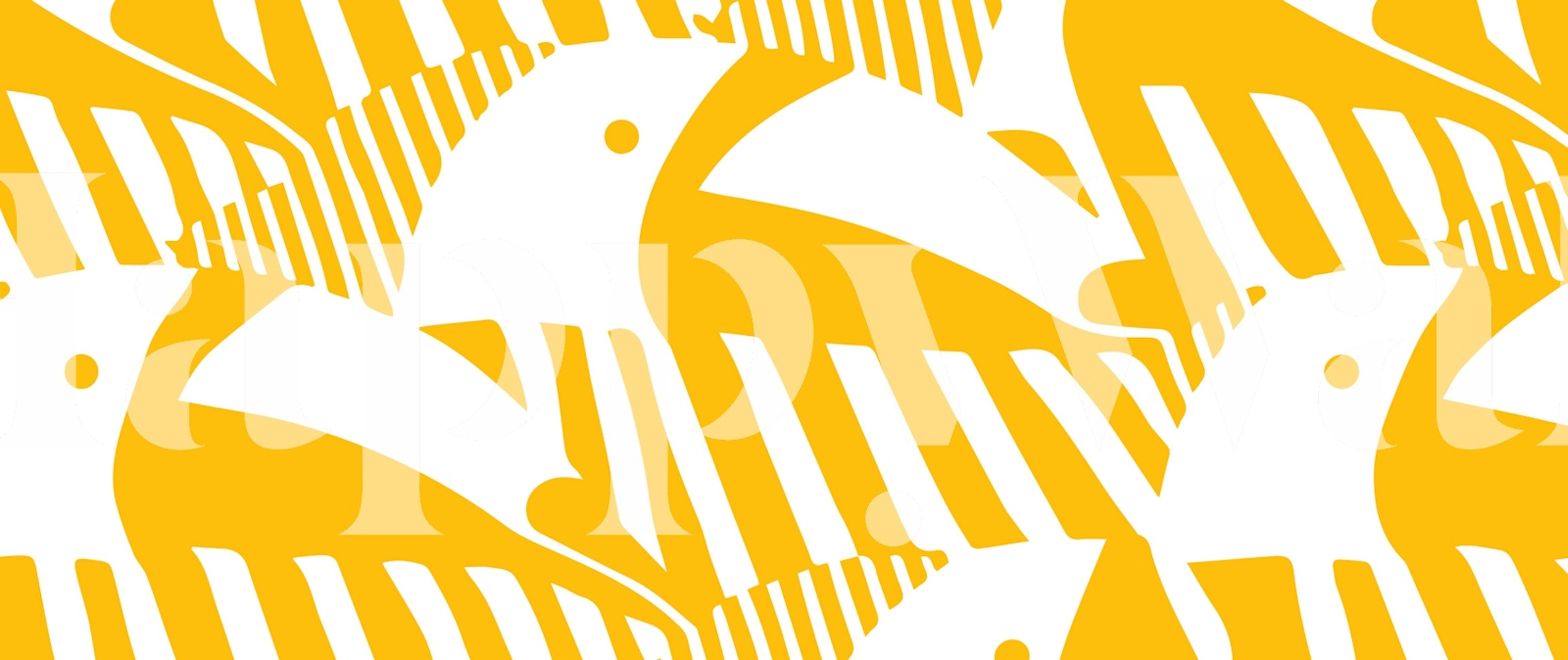 Bird Geometric Yellow wallpaper design
