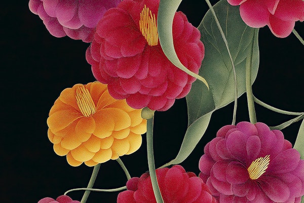 Dark Elegant Floral Pattern