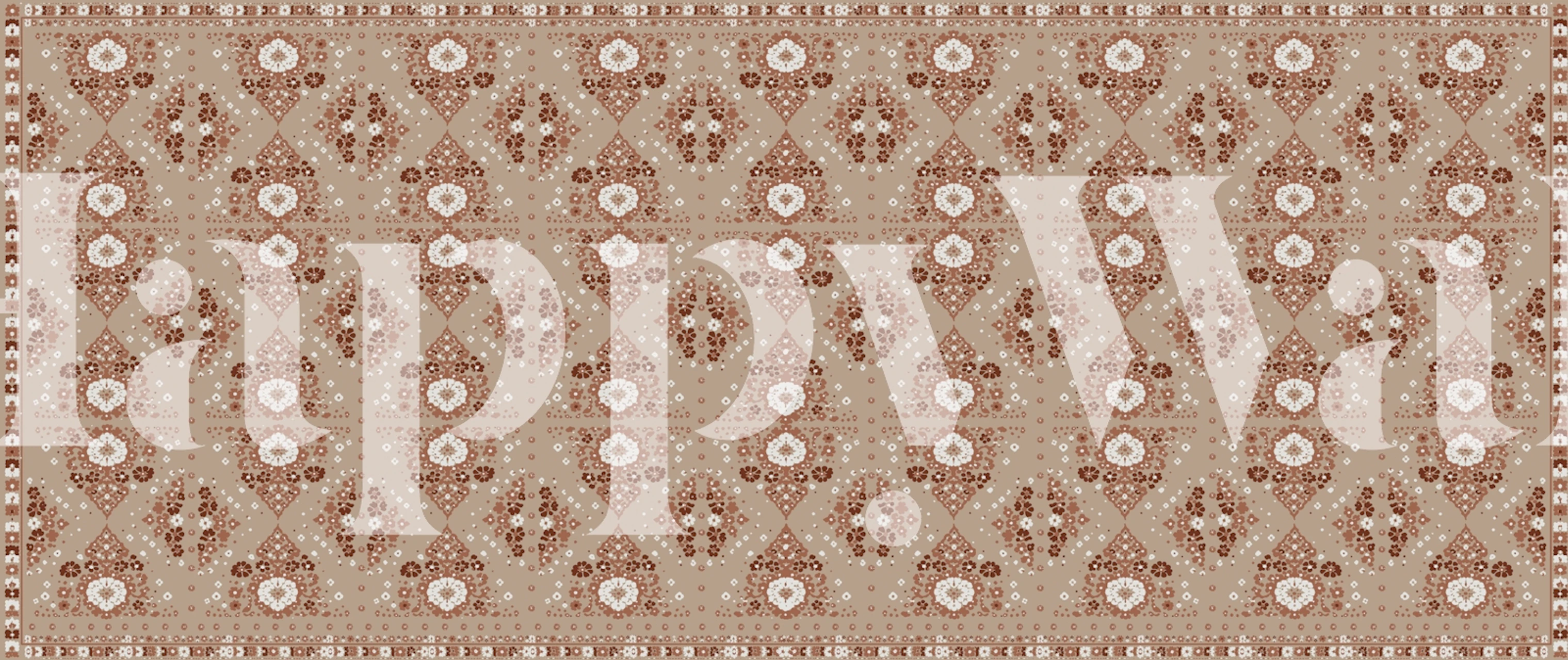 Persian Sand wallpaper in a cozy room setting