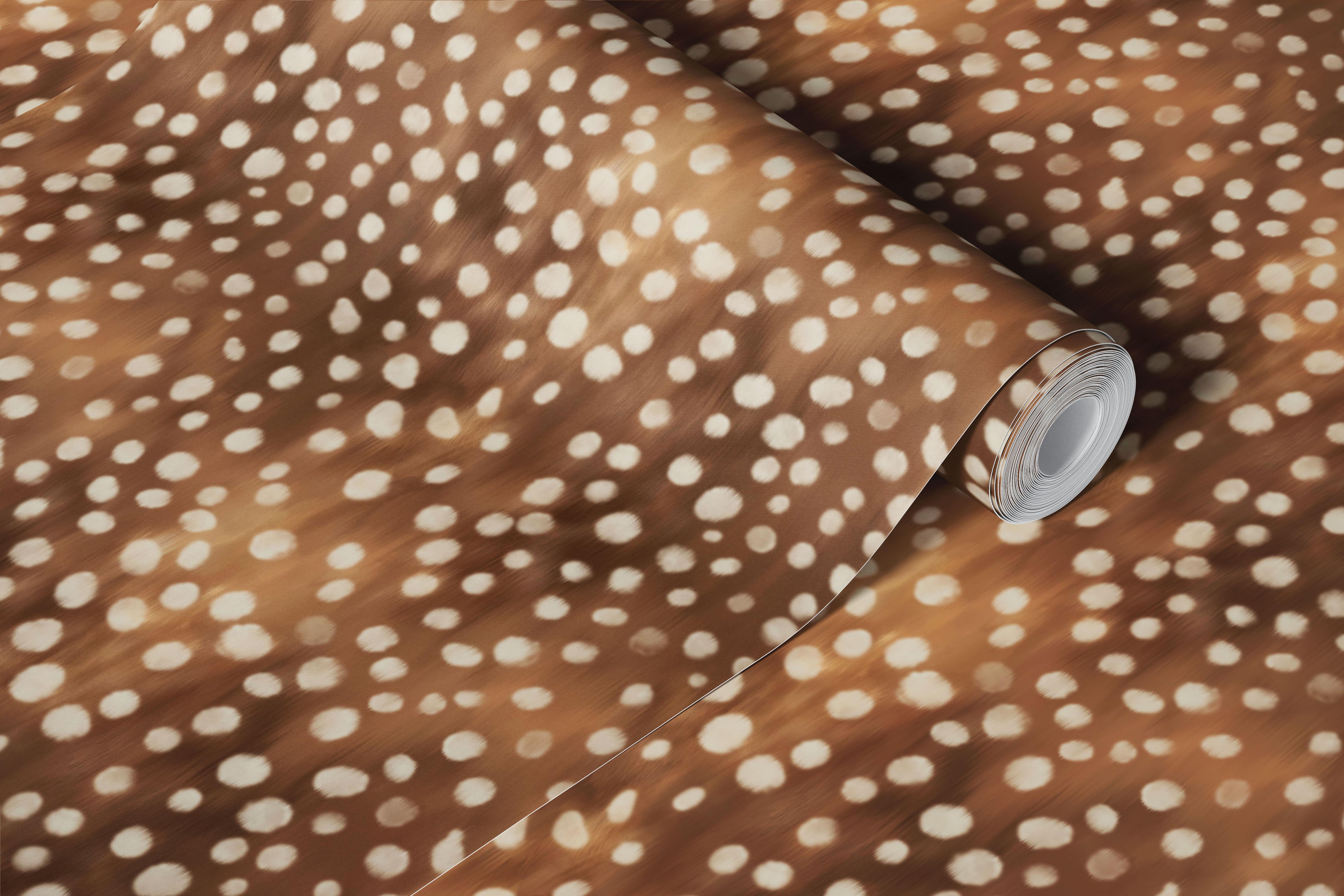 Deer Spot Fur Texture wallpaper in a room