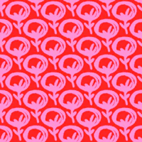 Vibrant Pop Roses Preppy Pink and Red Pattern wallpaper