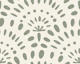 Sage green scallop arches on cream