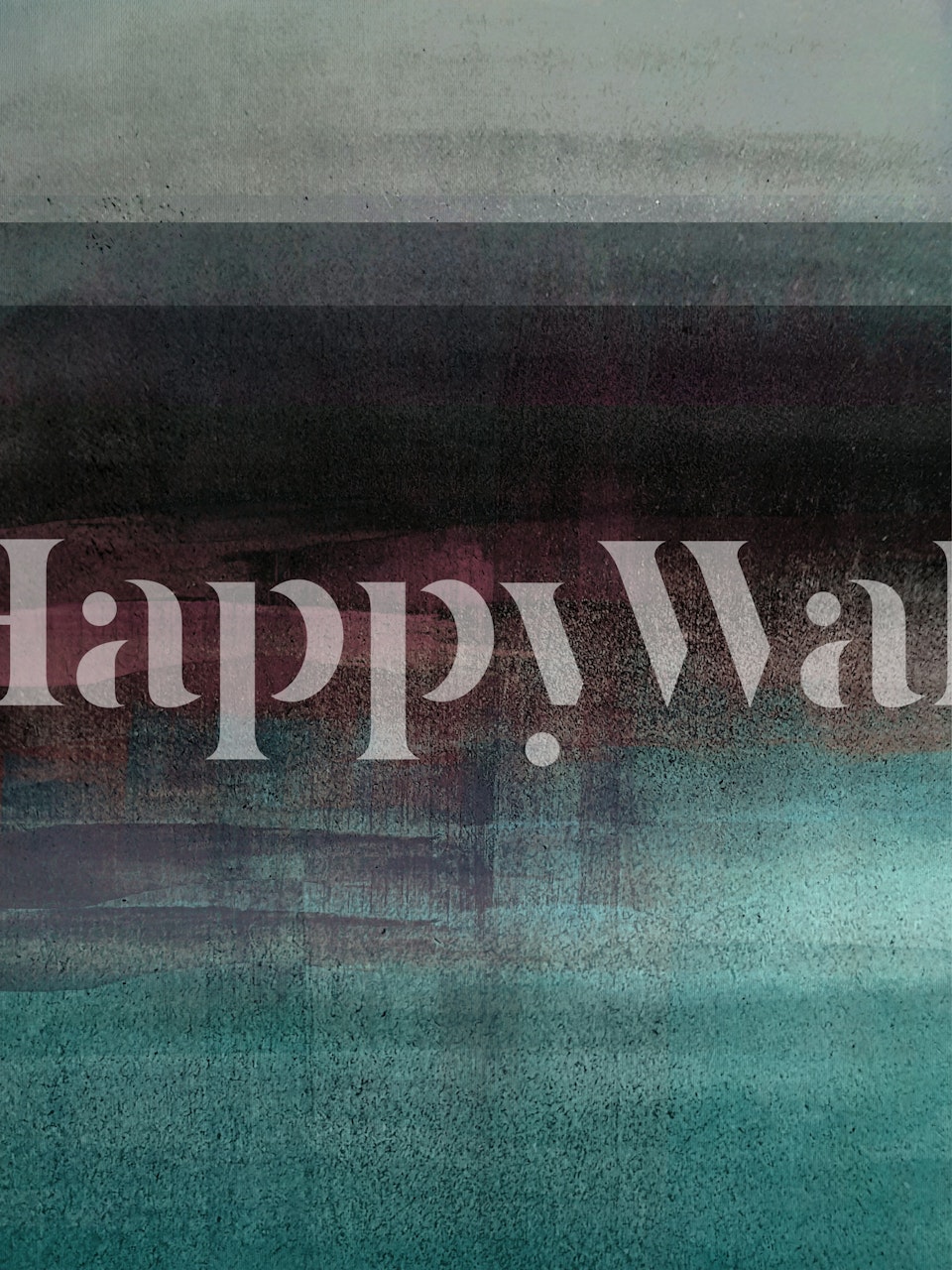 Stormy Horizon Color Blocks wallpaper in a room