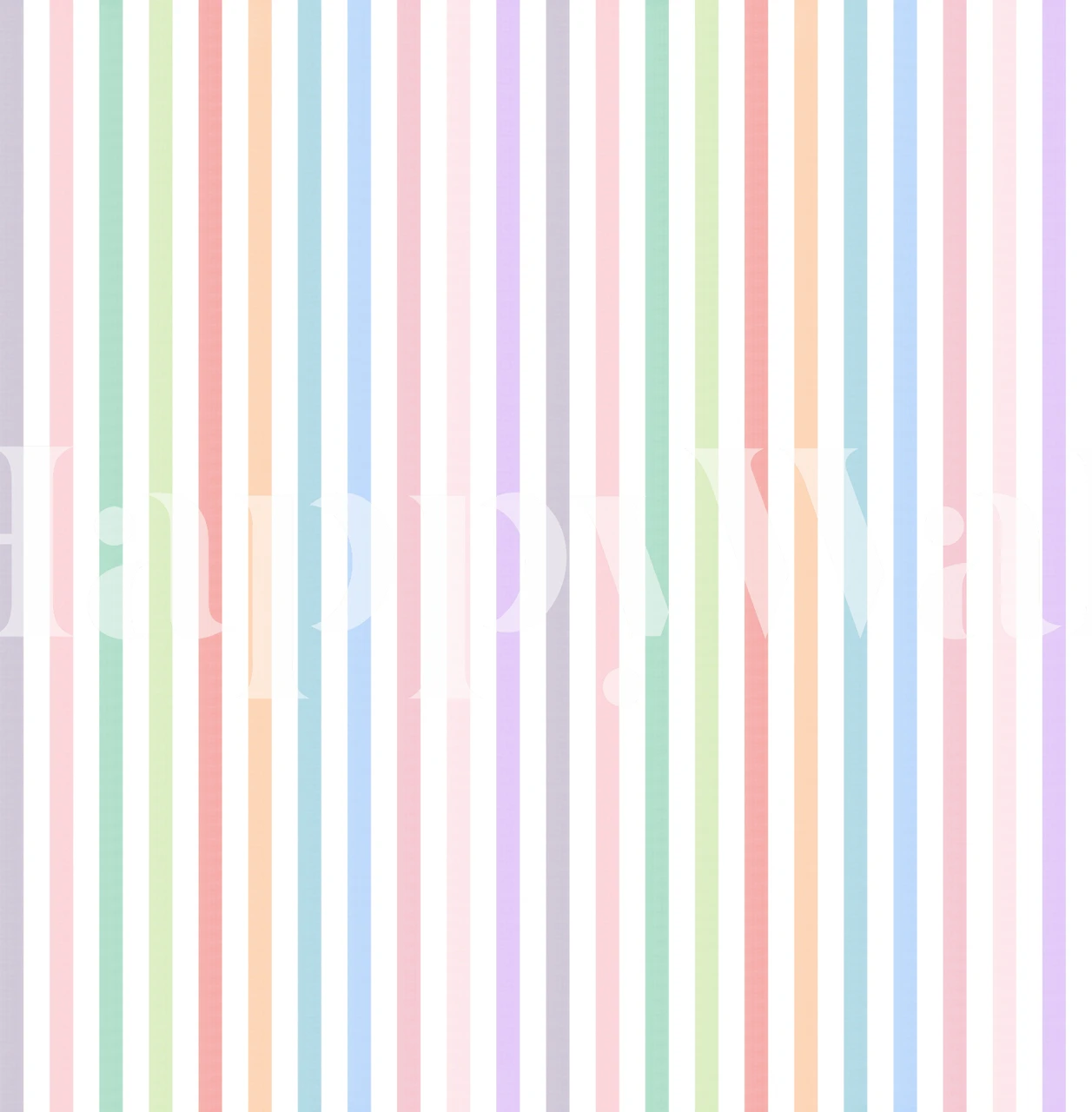 Rainbow striped wallpaper dans une pièce