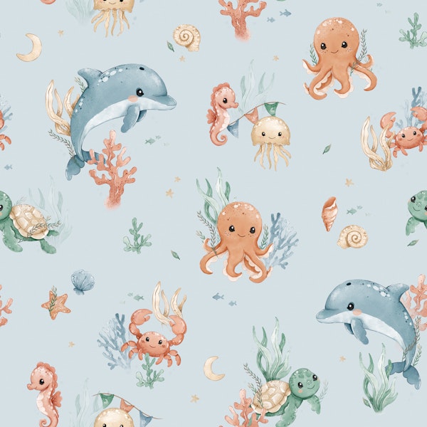 Ocean Snuggle - blue