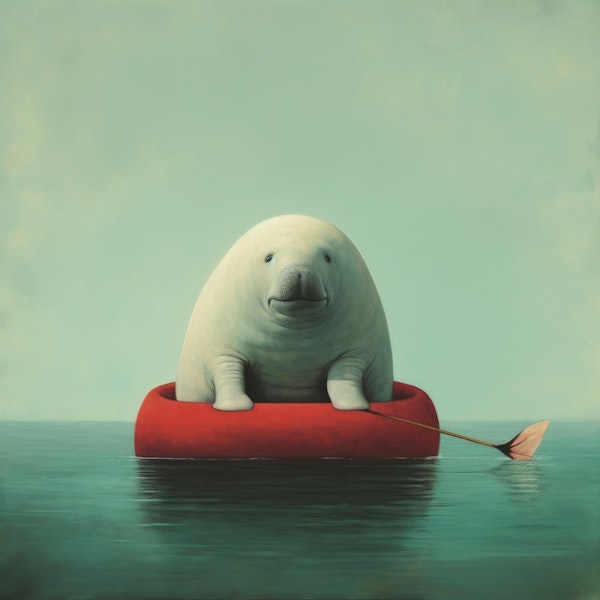 Minimal Dugong in Red Float