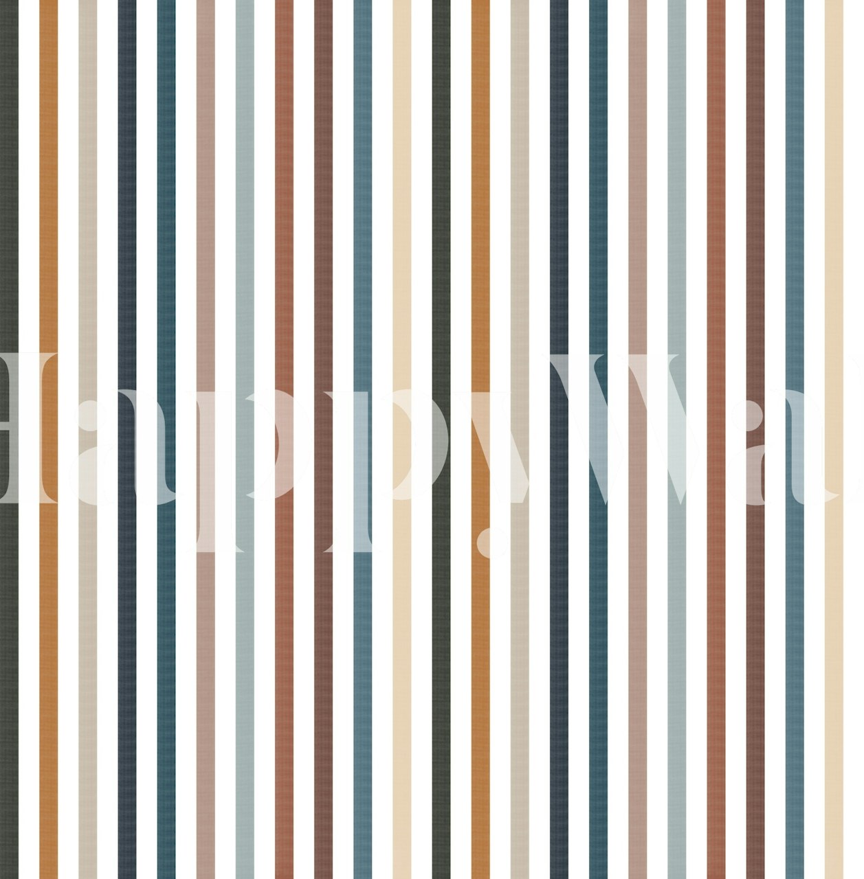 Stripes Rainbow Trends wallpaper in a modern room