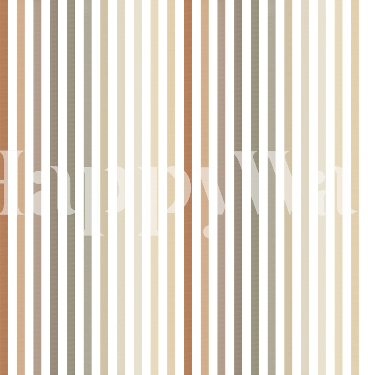 Rainbow striped wallpaper in a modern room