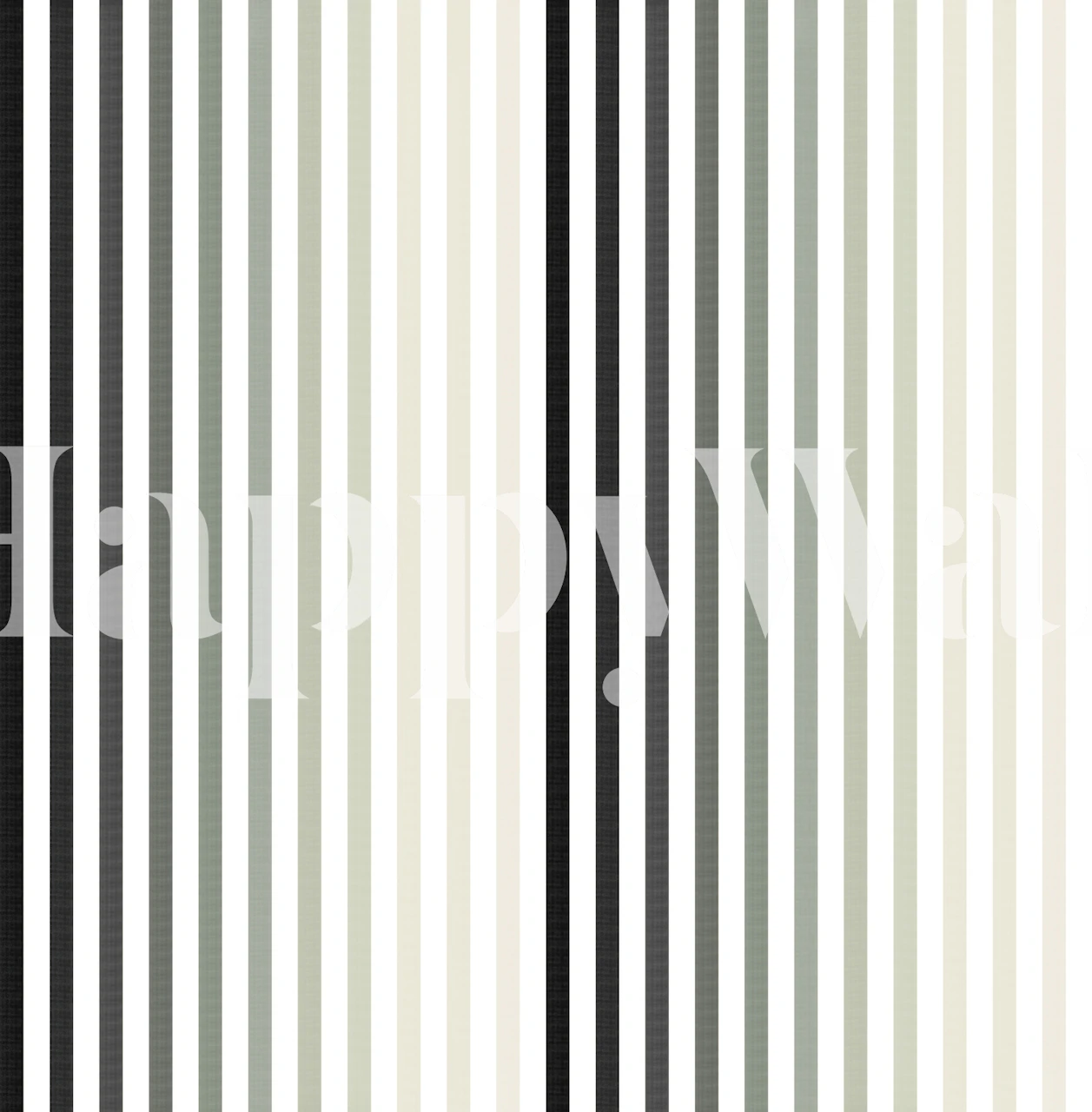 Stripes Rainbow Black and White wallpaper in a room