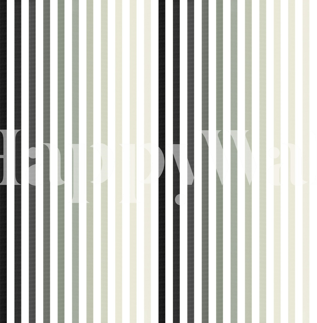 Stripes Rainbow Black and White wallpaper in a room