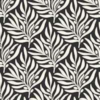 Black Olives Branches Pattern papiers peint