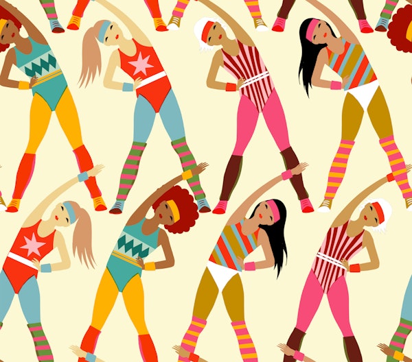 Retro aerobic workout light