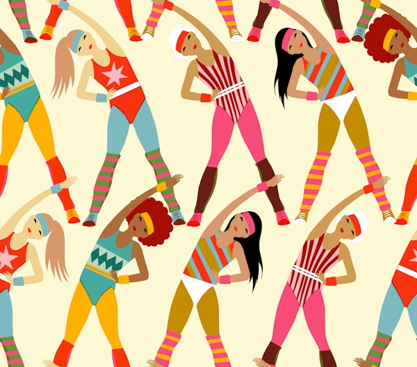 Retro aerobic workout light