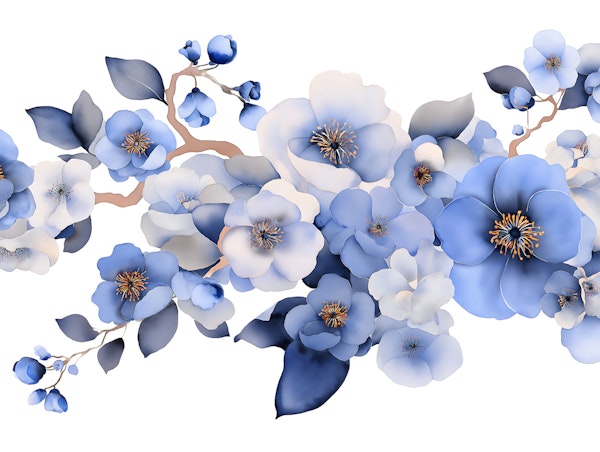 Blue Blossom Branches