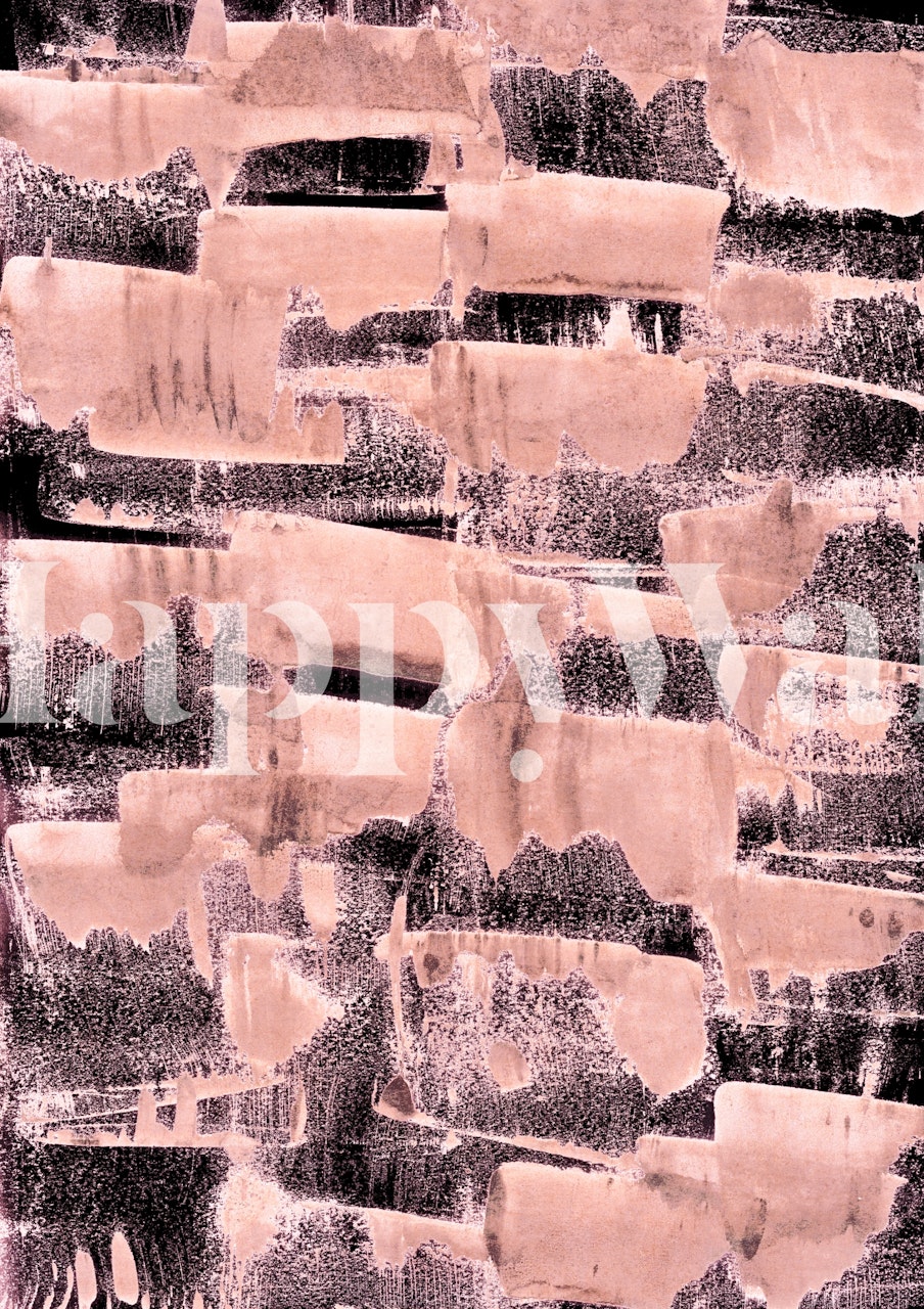 Tapeta rosegold a purple v místnosti