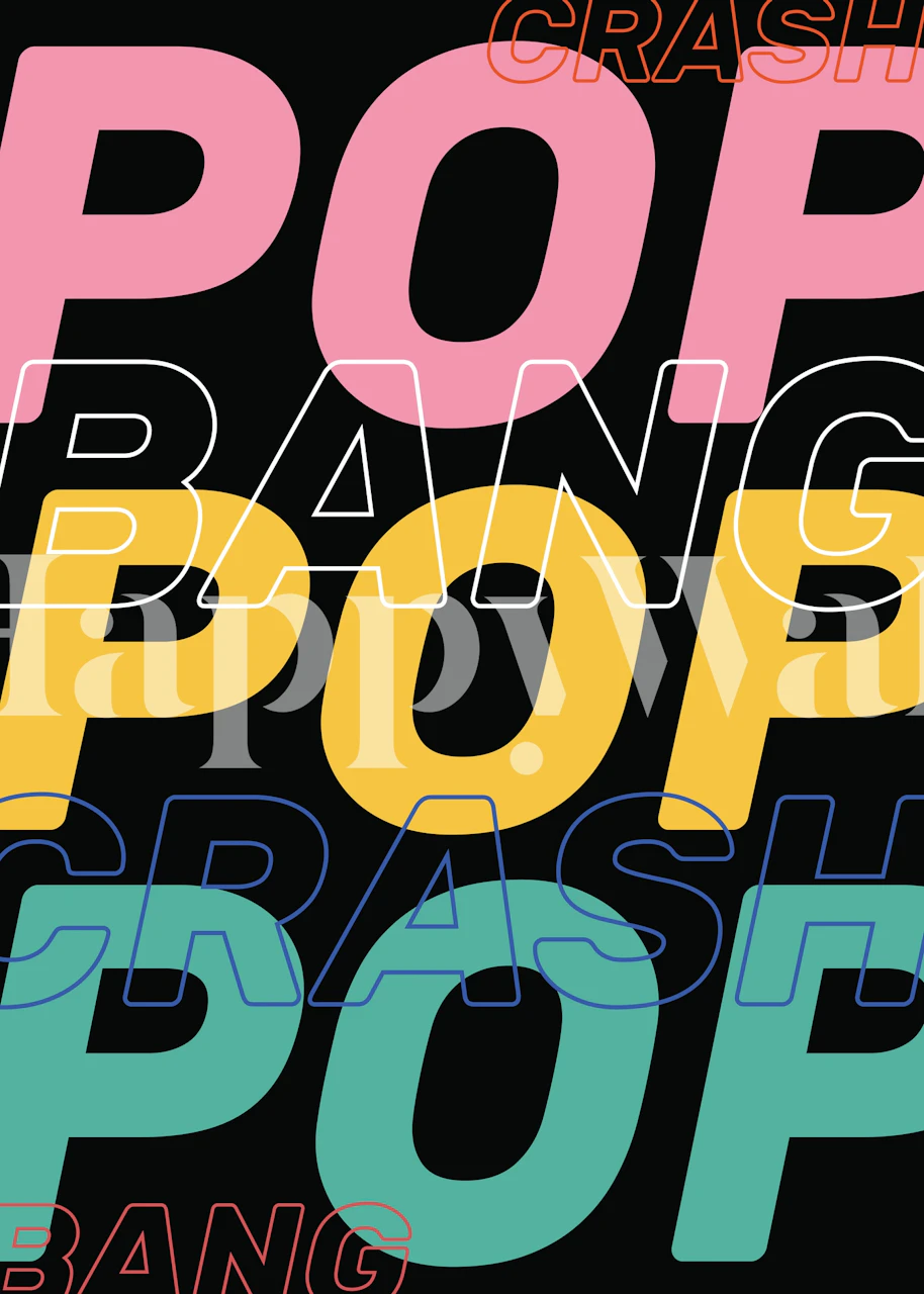 Crash Bang Pop tapet i ett rum