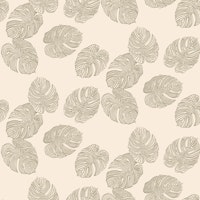 Neutral Monstera Leaf Scatter behang