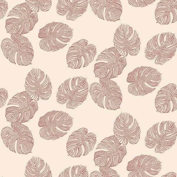 Terracotta Monstera Scatter