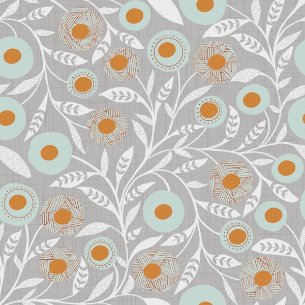 Warm Linen Scandi Folk Floral