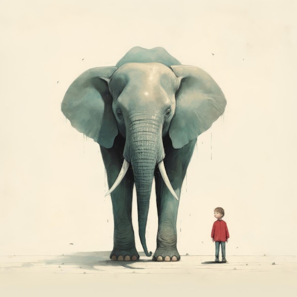 Minimal Elephant and Boy