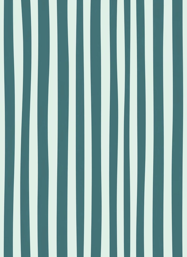 Thin and Thick Stripes Cyan