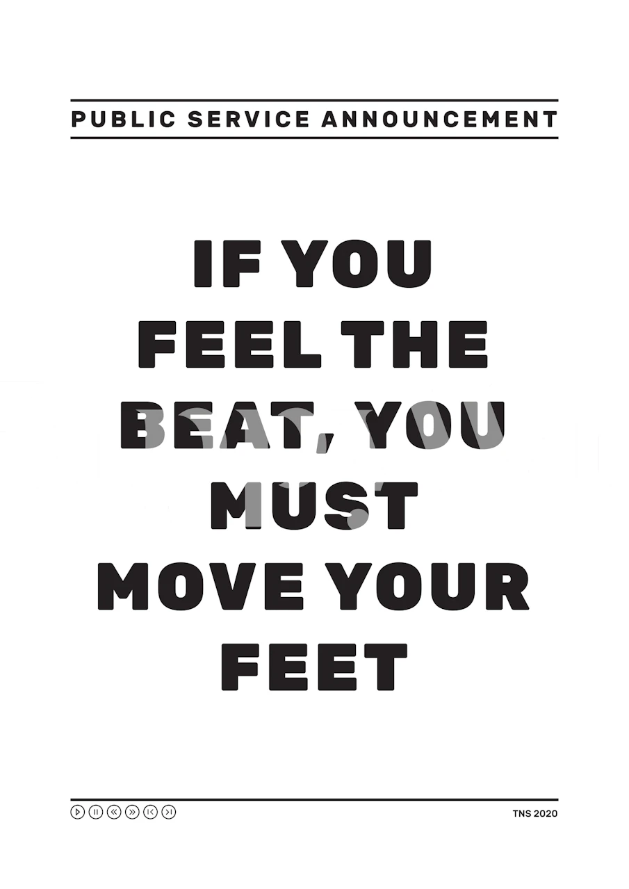 Papel de parede Feel The Beat em uma sala estilosa