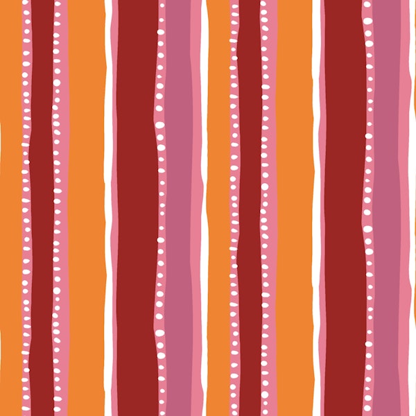 Retro Candy Stripe Dots