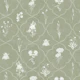 Vintage Wildflower Trellis - Sage Green