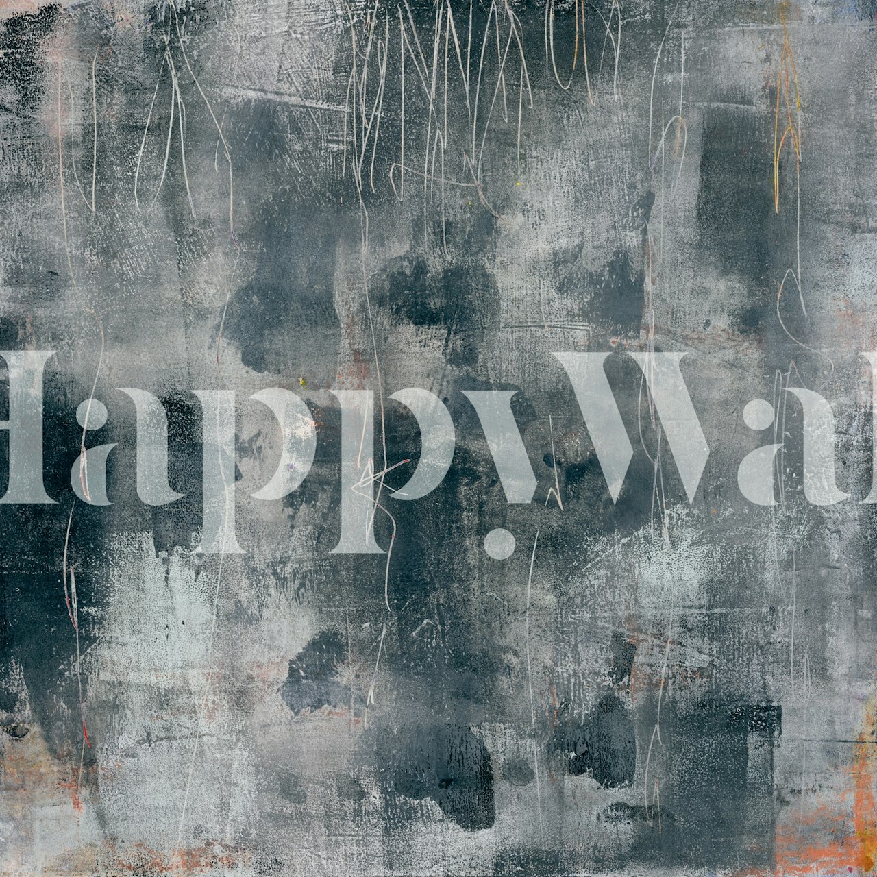 Abstract grey wallpaper with textured patterns and strokes