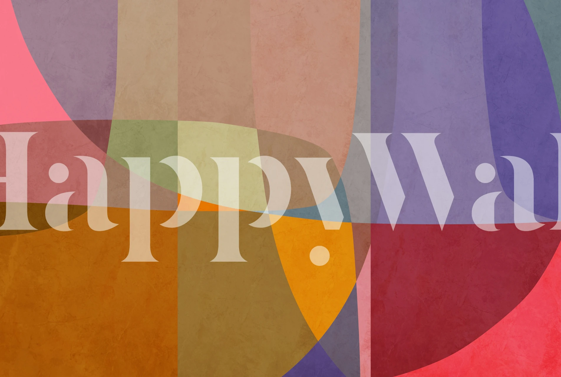 Boho Abstract Geometric Panels w pokoju