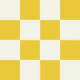 Yellow and white checkerboard - small