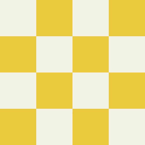 Yellow and white checkerboard - small