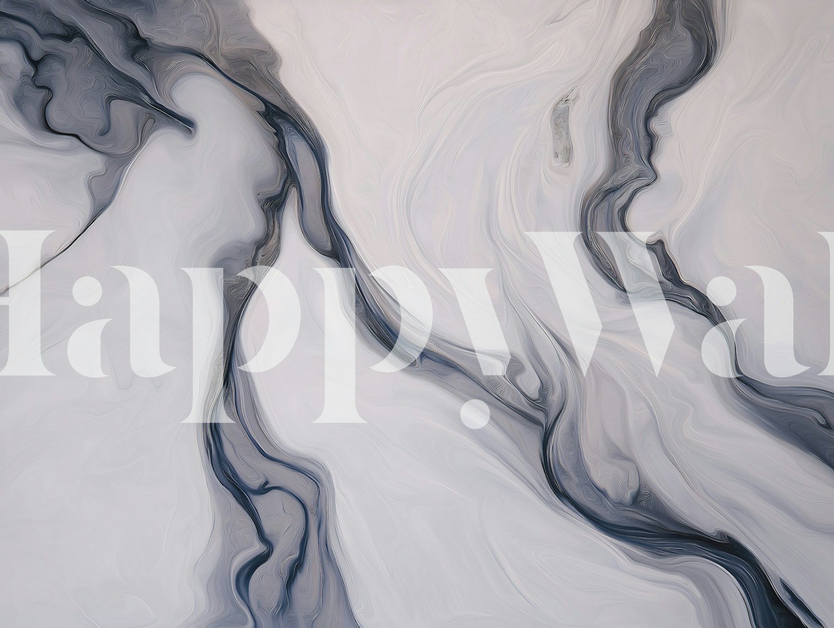 Soft gray marble swirl wallpaper in a room