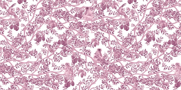 Ariel Toucans Pink Toile