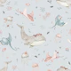 Underwater Floral - blue - small