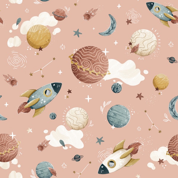 Boho Dreamscape - peach - small