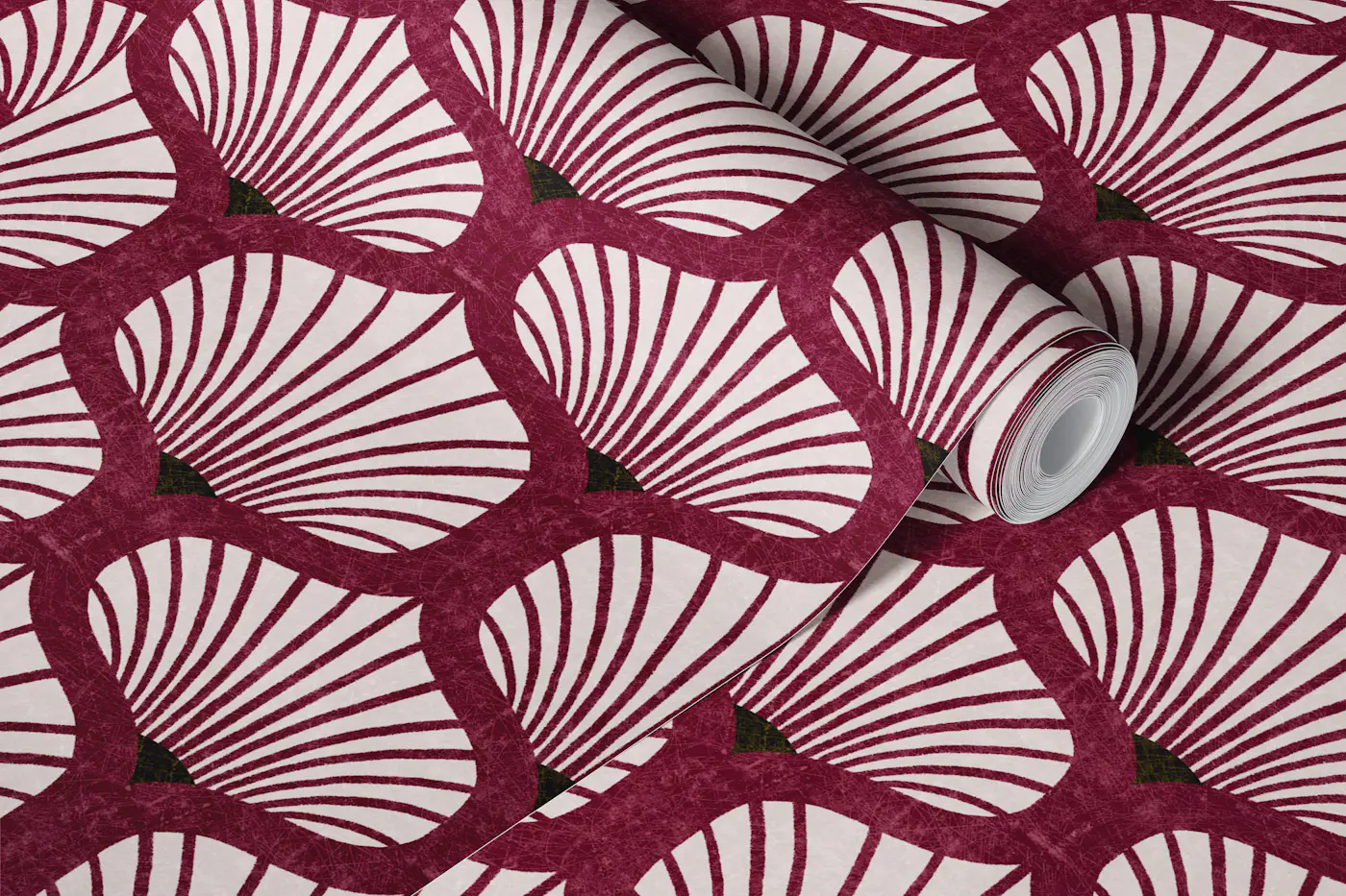 Sabrina - maroon wallpaper roll