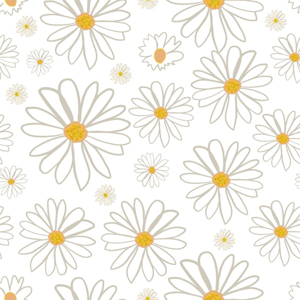 Scandinavian Daisy Sketch