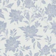 Dusty Blue Floral Silhouette