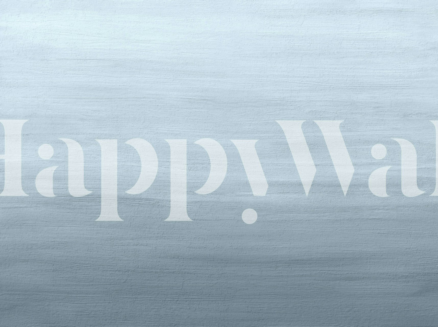 Painted wall gradient dusty blue wallpaper in a room