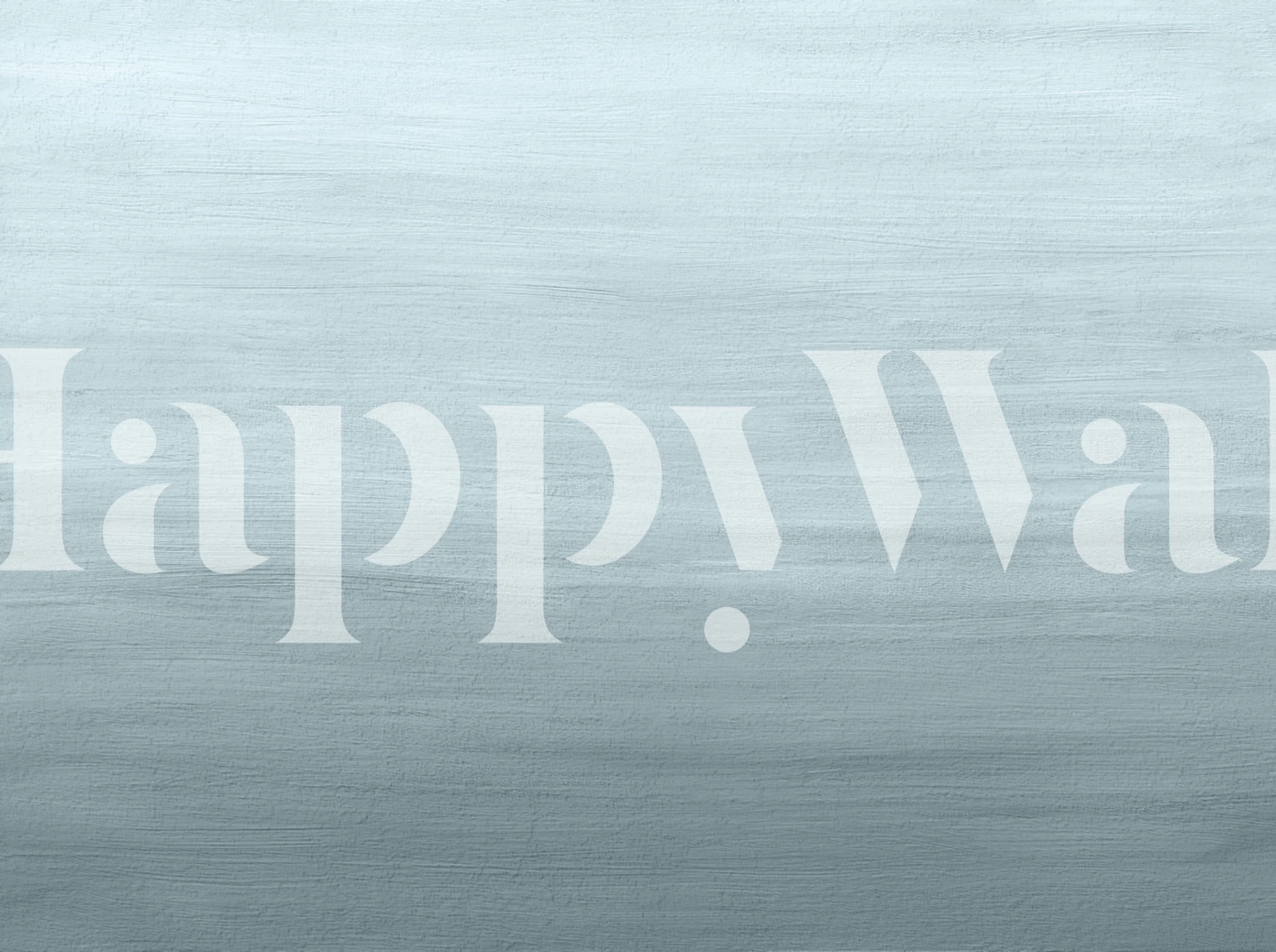 Painted wall gradient dusty blue Tapete in einem Zimmer