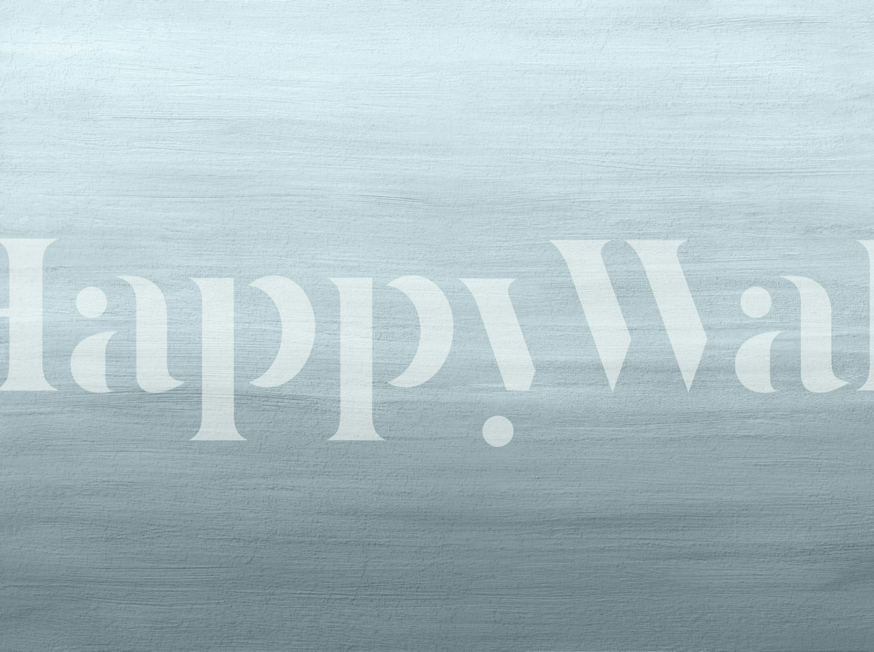 Painted wall gradient dusty blue wallpaper in a room