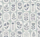 Scandi wildflower collage - mint and blue