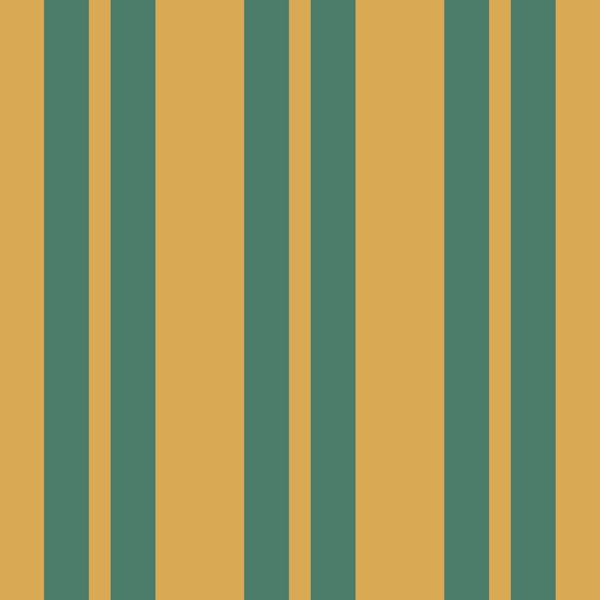 Vertical Double Stripes Teal Green and Ochre