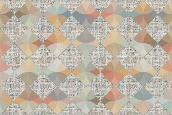 Muted Retro Diamond Mosaic