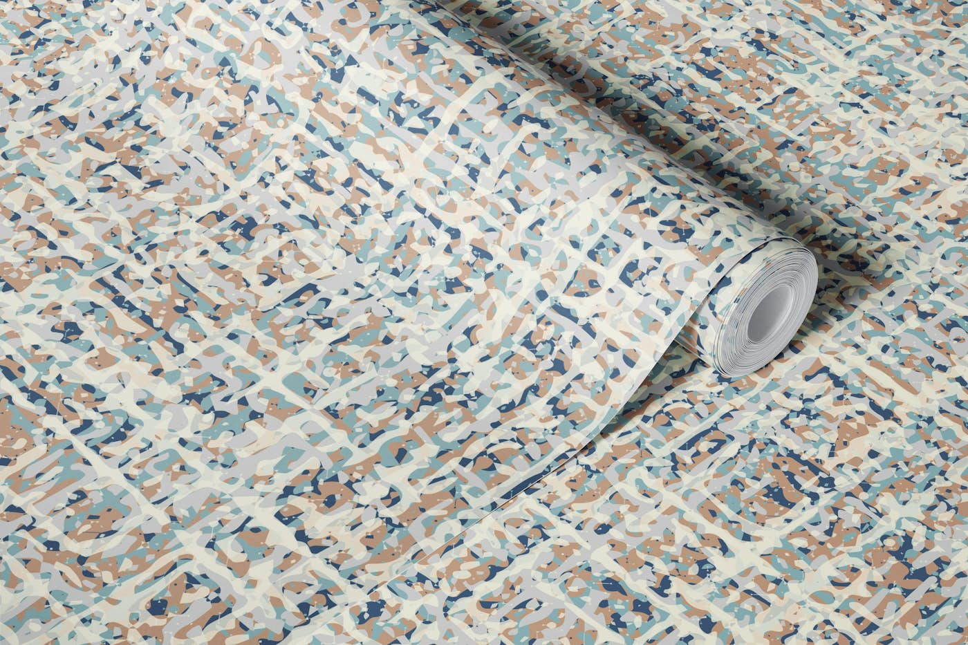Coastal Tweed Weave wallpaper roll