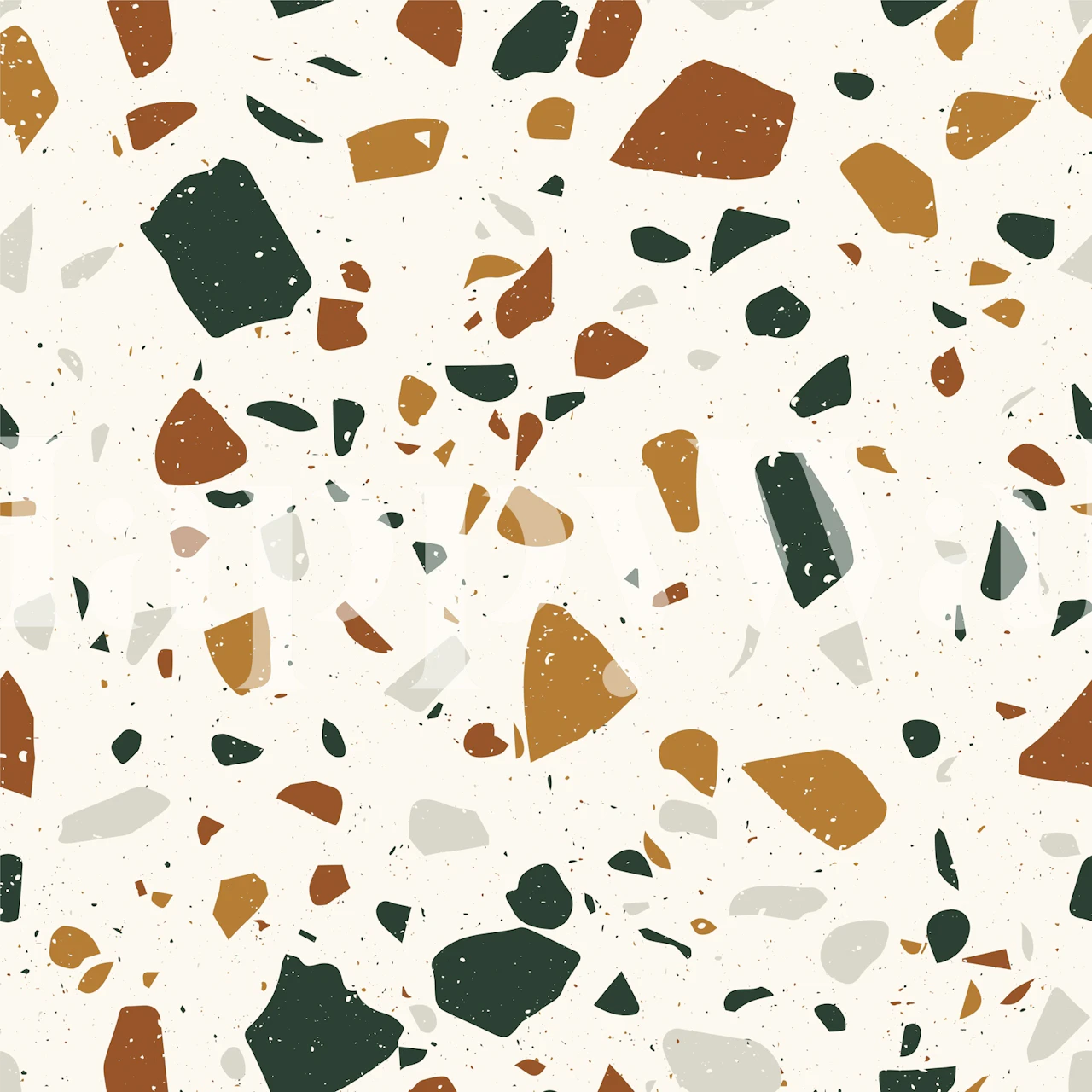 Mid Century Terrazzo Mix wallpaper in a room