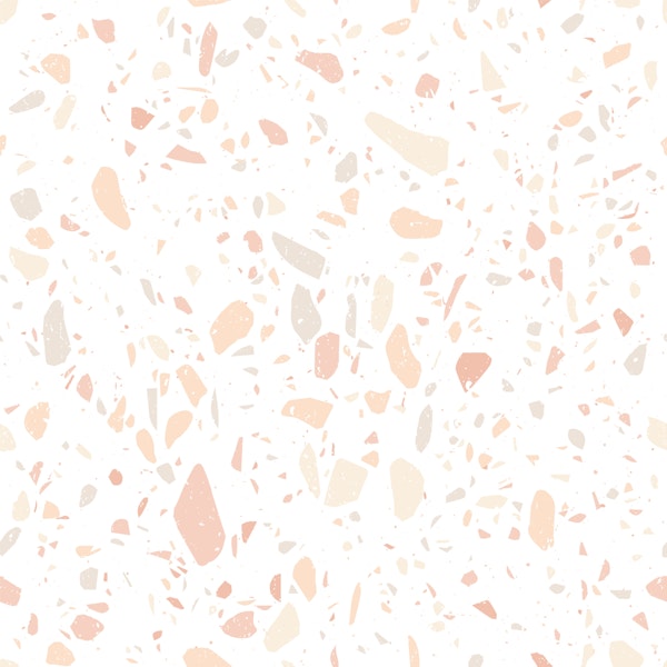 Soft Terrazzo Blush and Cream