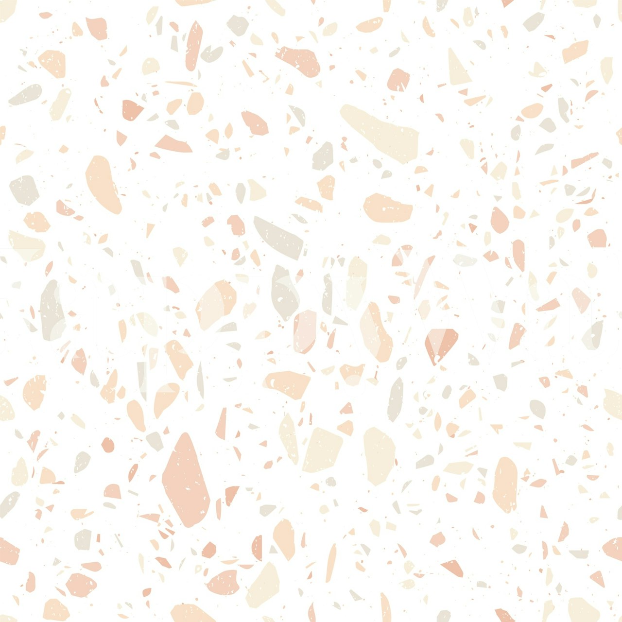 Soft Terrazzo Blush and Cream wallpaper in a room