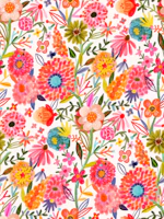 Floral vines light wallpaper